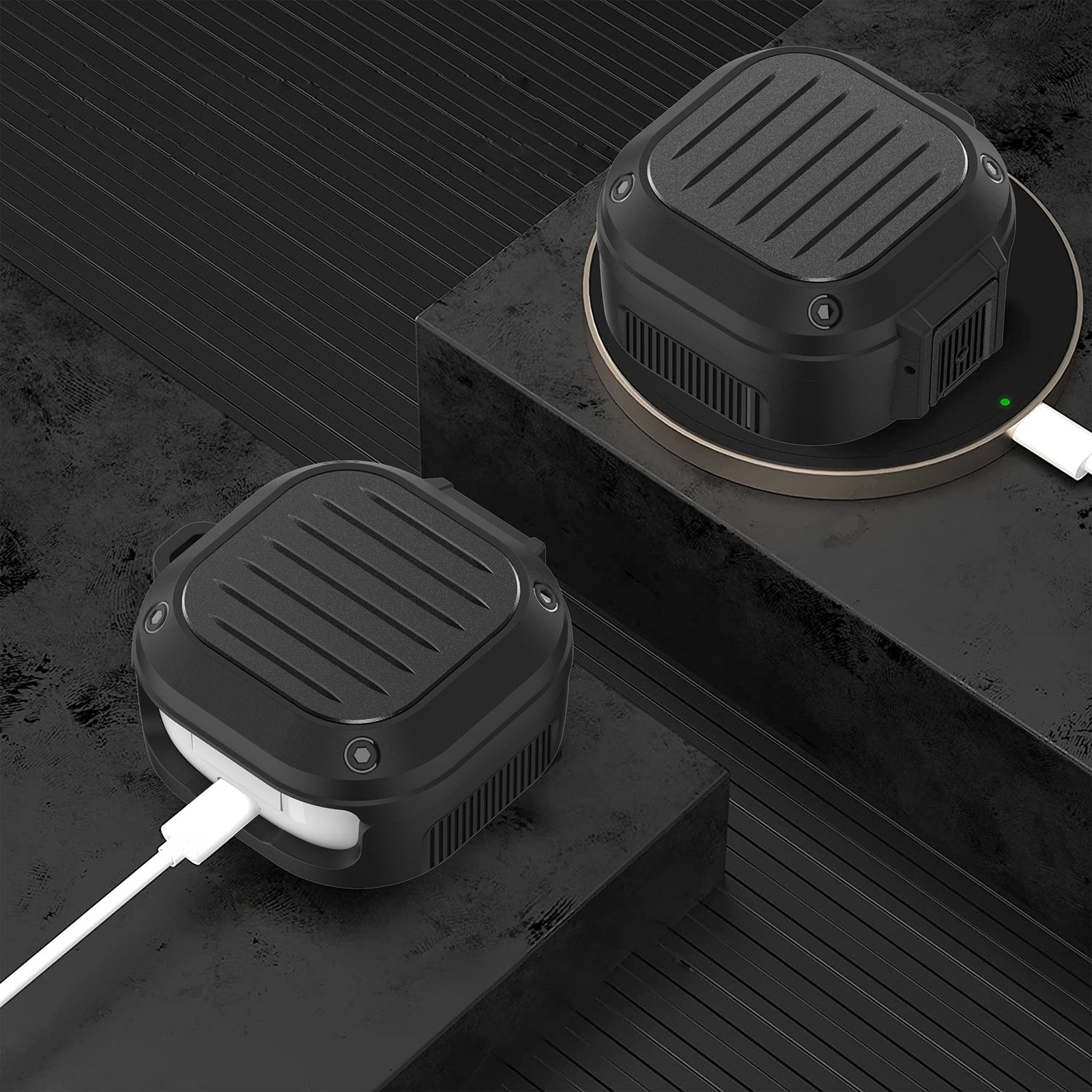 For Samsung Buds Live / Buds2 / Buds Pro / Buds2 Pro Pressing Buckle Earphone Protective Case Luggage Case Design TPU PC Cover For Samsung Buds Live / Buds2 / Buds Pro / Buds2 Pro Pressing Buckle Earphone Protective Case Luggage Case Design TPU PC Cover